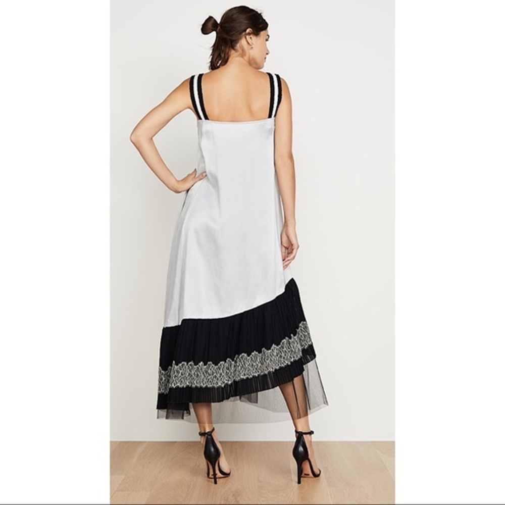 NWT Adeam Lace Up Pleated Slip Dress - Picture 2 of 16
